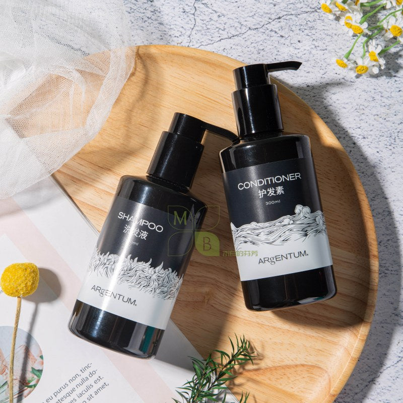 MGM Hotel Shampoo & Shower Gel & Conditioner & Body Lotion 300ML ARGENTUM
