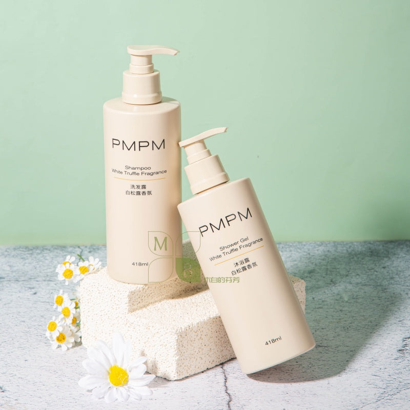 PMPM White Truffle Fragrance Shampoo & Shower Gel & Conditioner & Body Lotion 418ML