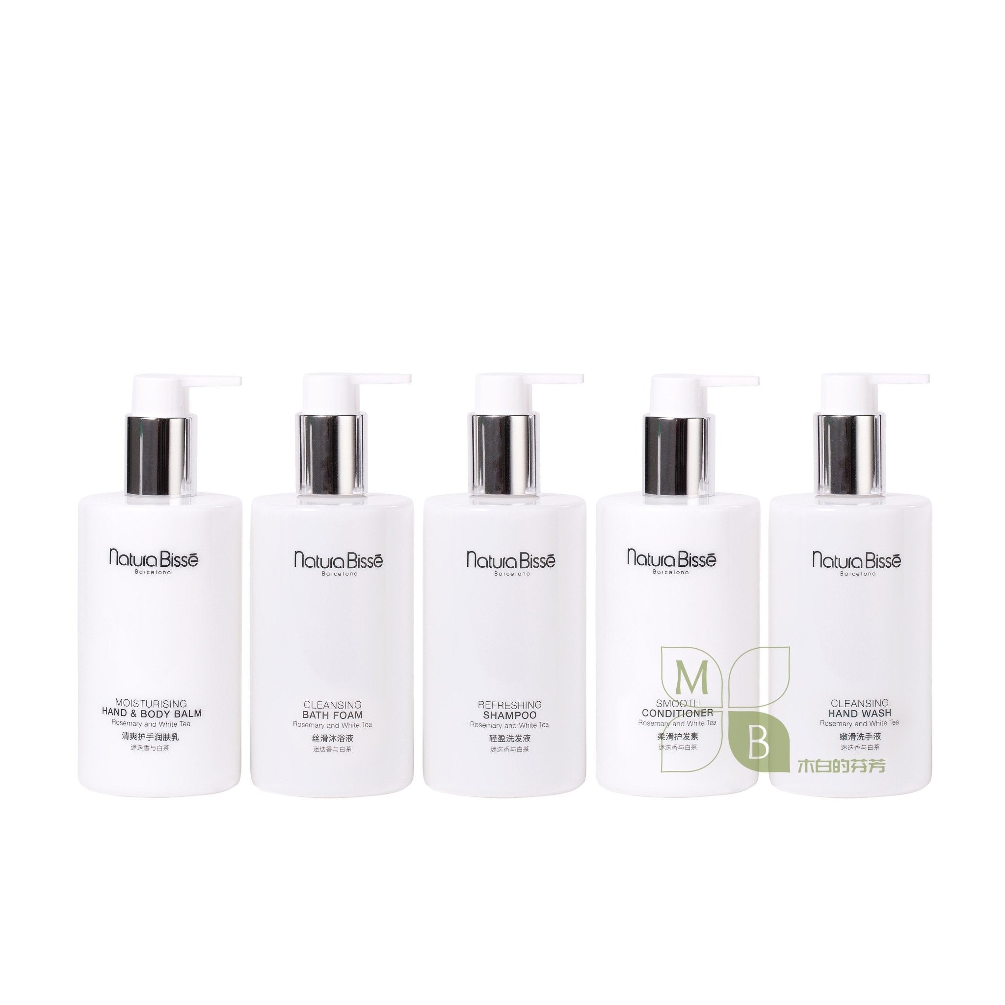 NATURA BISSE Shampoo & Shower Gel & Conditioner & Body Lotion & Hand Wash 300ML