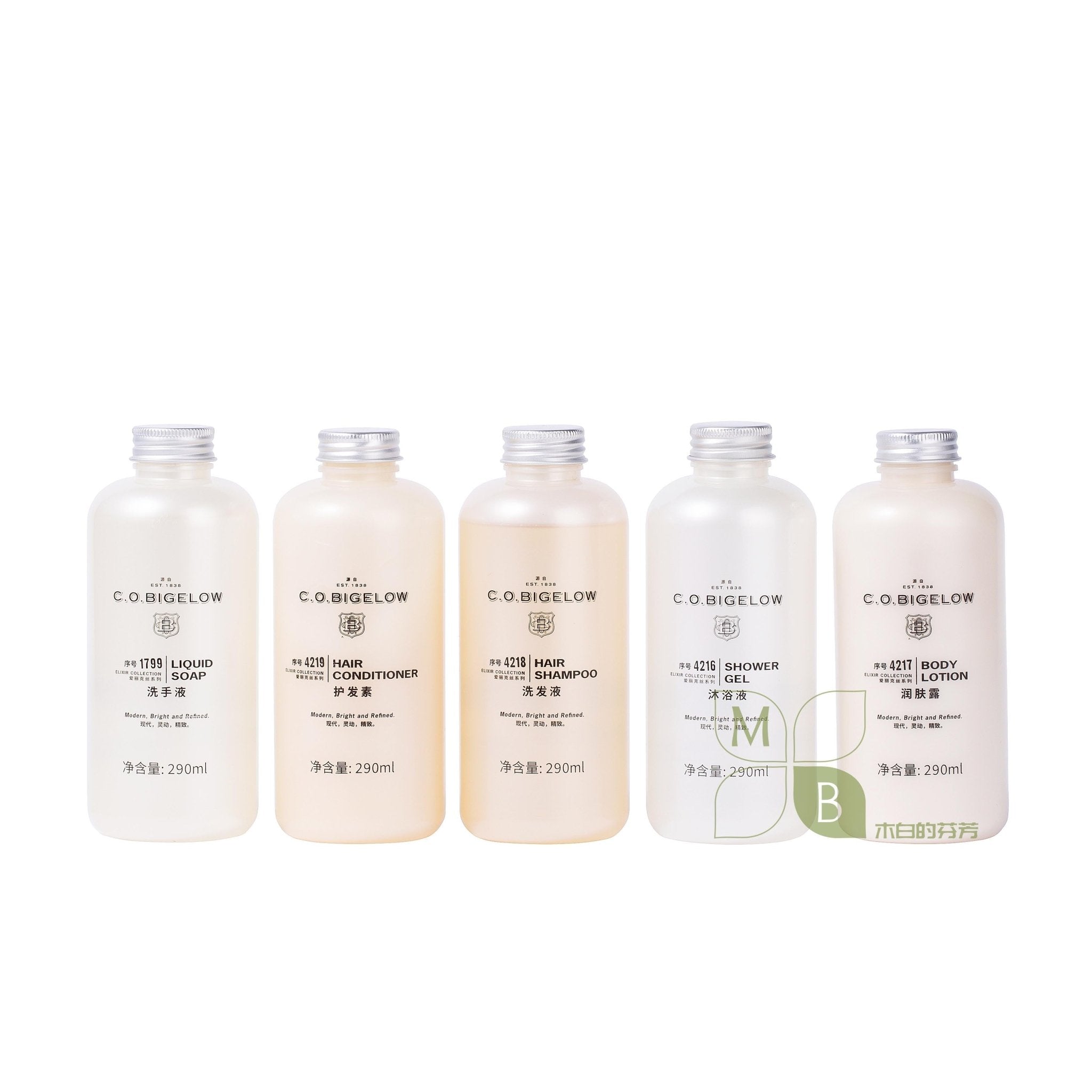C.O.BIGELOW Shampoo & Shower Gel & Conditioner & Body Lotion & Hand Wash 290ML
