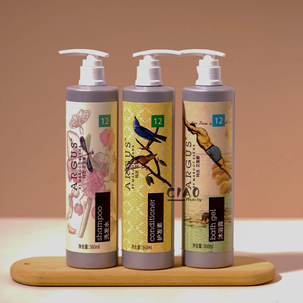 ARGUS Shampoo & Conditioner & Shower Gel 360ML