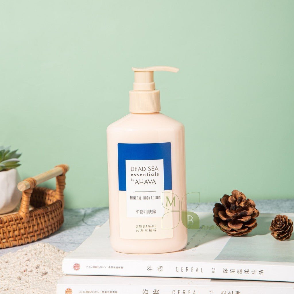 AHAVA Deadsea body lotion, hotel-shampoo-conditioner