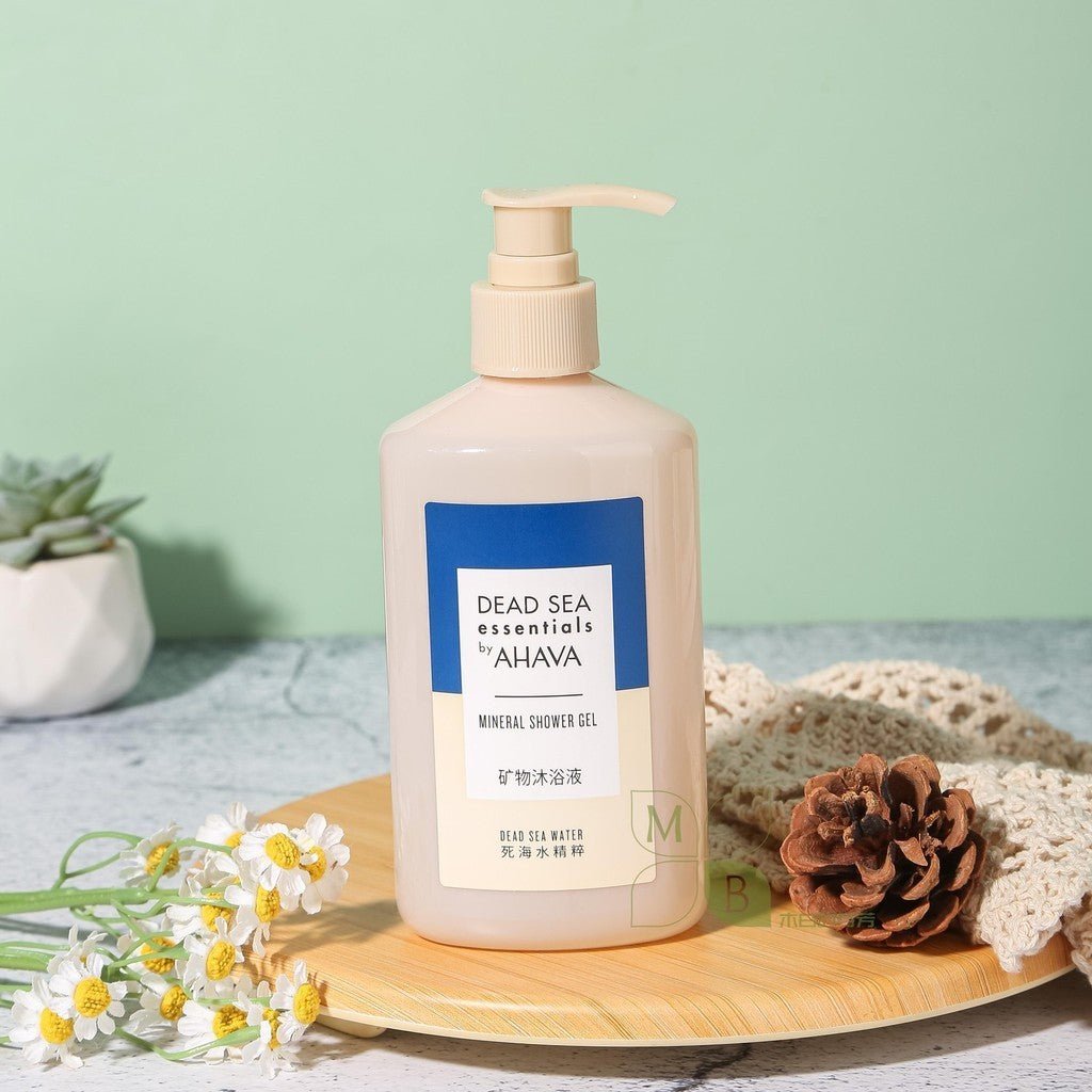 AHAVA Deadsea body lotion, hotel-shampoo-conditioner