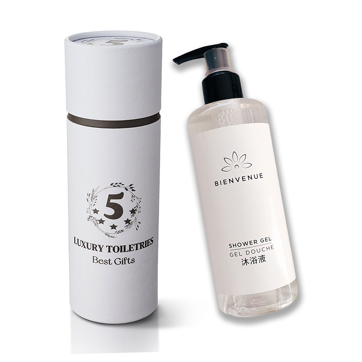 Meipeng Luxury Hotel Shampoo & Conditioner & Shower Gel & Body Lotion 300ML BIENVENUE