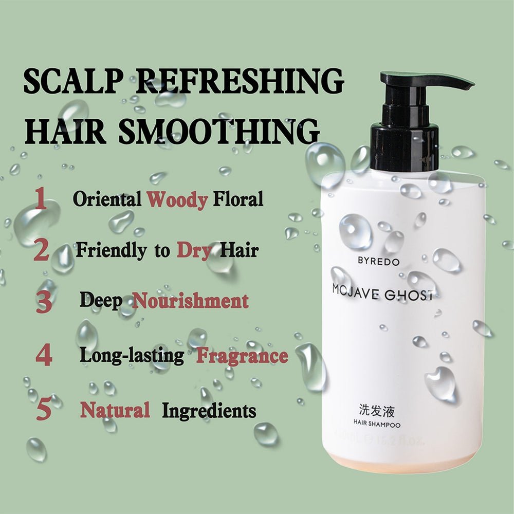 BYREDO body lotion, BYREDO MOJAVE GHOST, BYREDO Shampoo, hotel-shampoo-conditioner