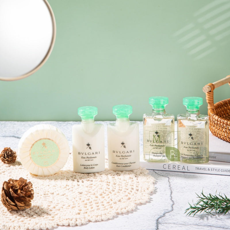 Bvlgari Shampoo & Shower Gel & Conditioner & Body Lotion 40Ml Sets For Bvlgari Hotel