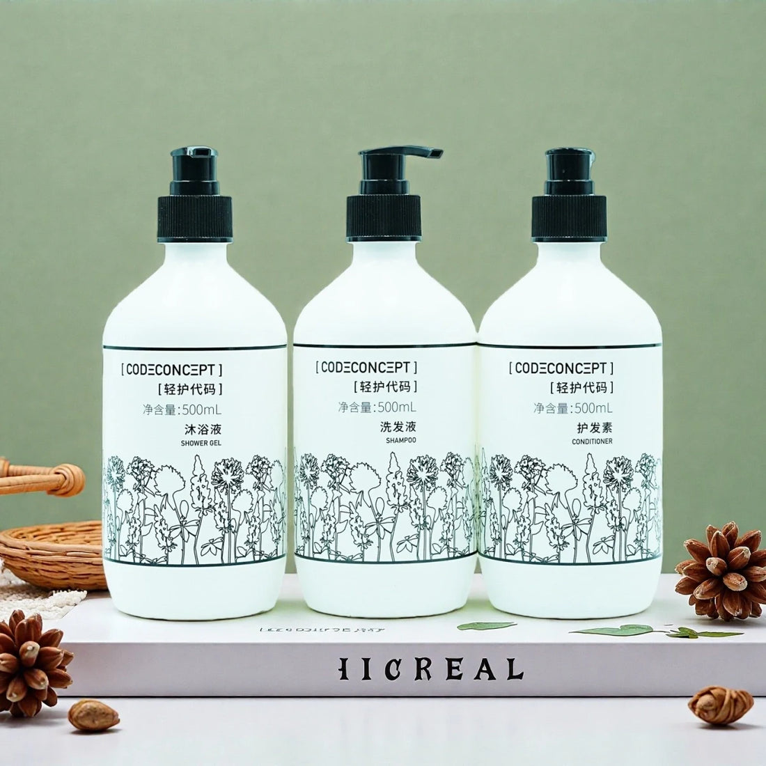 CODE CONCEPT Shampoo or Conditioner or Shower Gel or Hand Wash 500ML