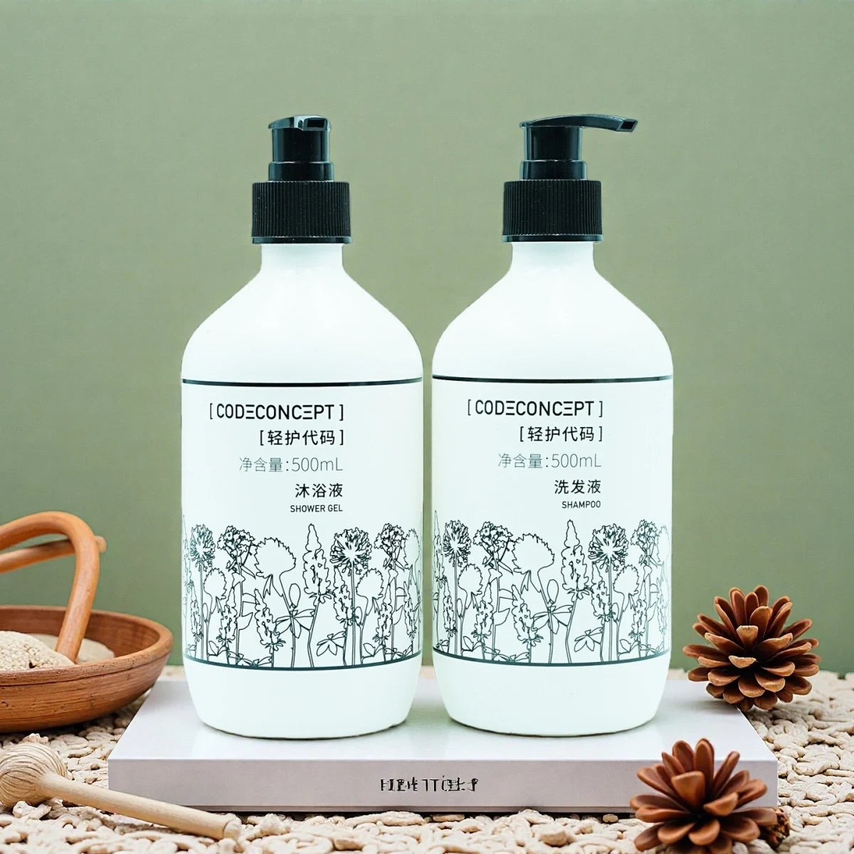 CODE CONCEPT Shampoo oder Spülung oder Duschgel oder Handseife 500ML