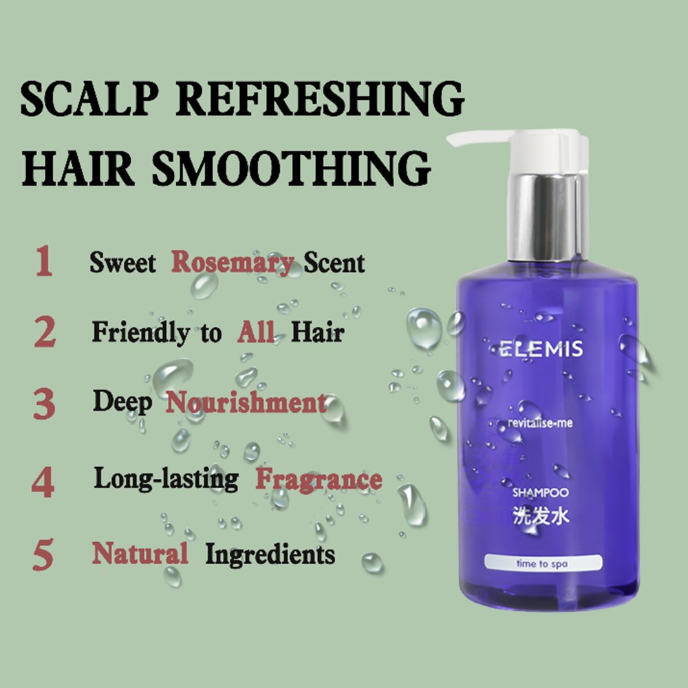ELEMIS body lotion, hotel-shampoo-conditioner