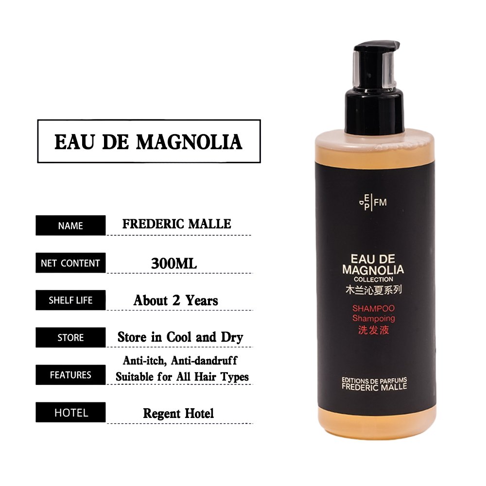 Frederic Malle body lotion, hotel-shampoo-conditioner