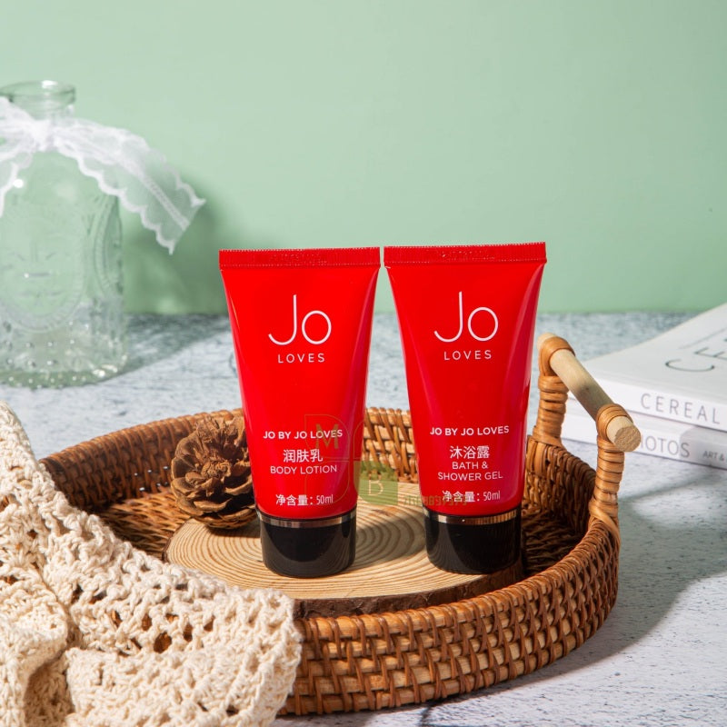 JO LOVES Shampoo & Shower Gel & Conditioner & Body Lotion 50Ml 1.7 oz