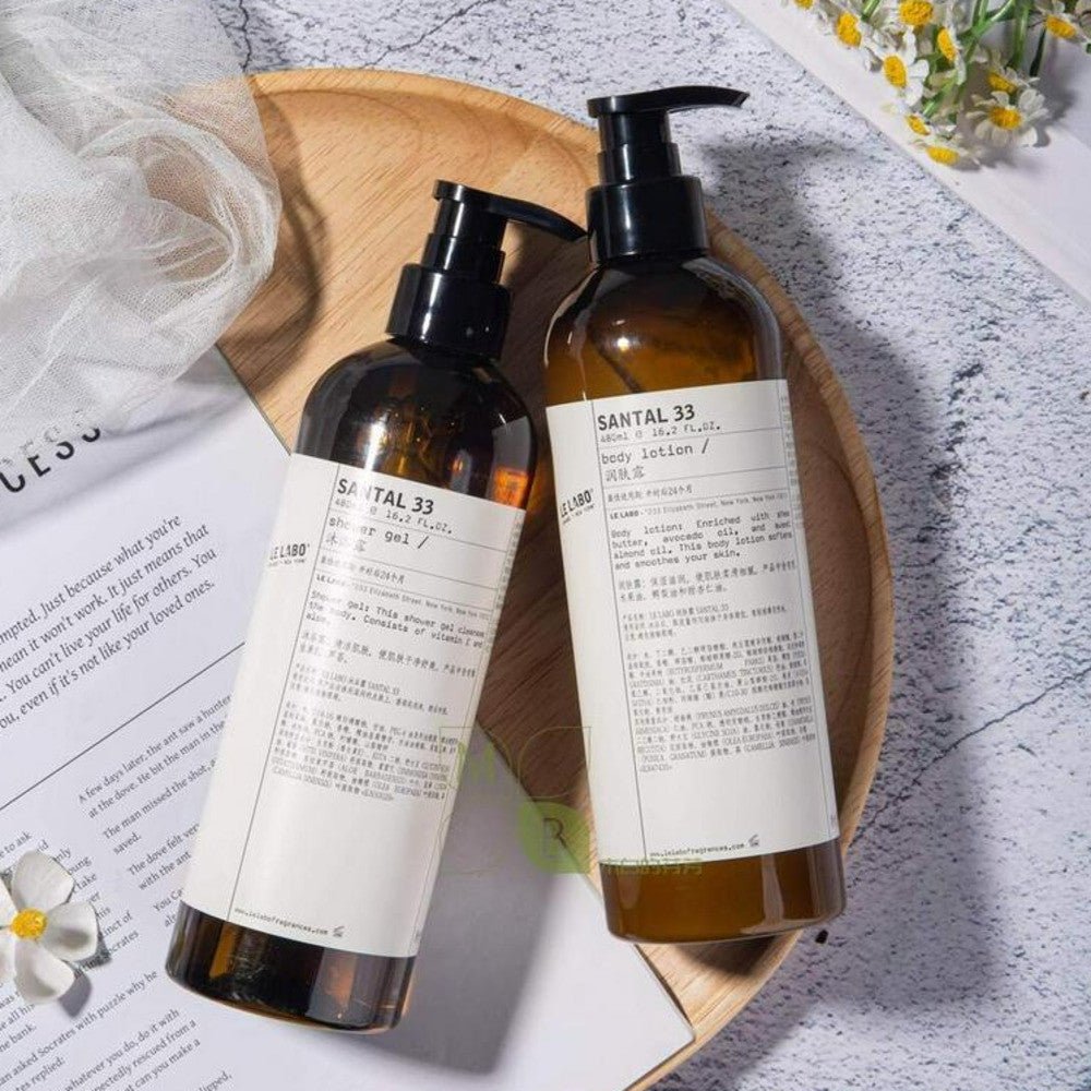 LE LABO SANTAL 33 body lotion, hotel-shampoo-conditioner