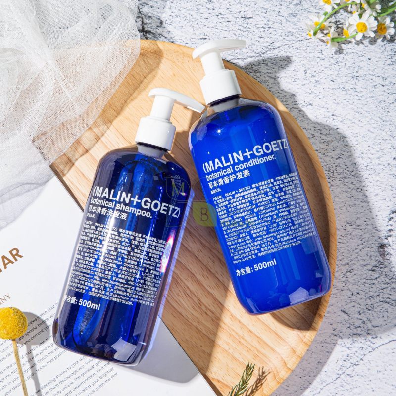 MALIN+GOETZ body lotion, hotel-shampoo-conditioner