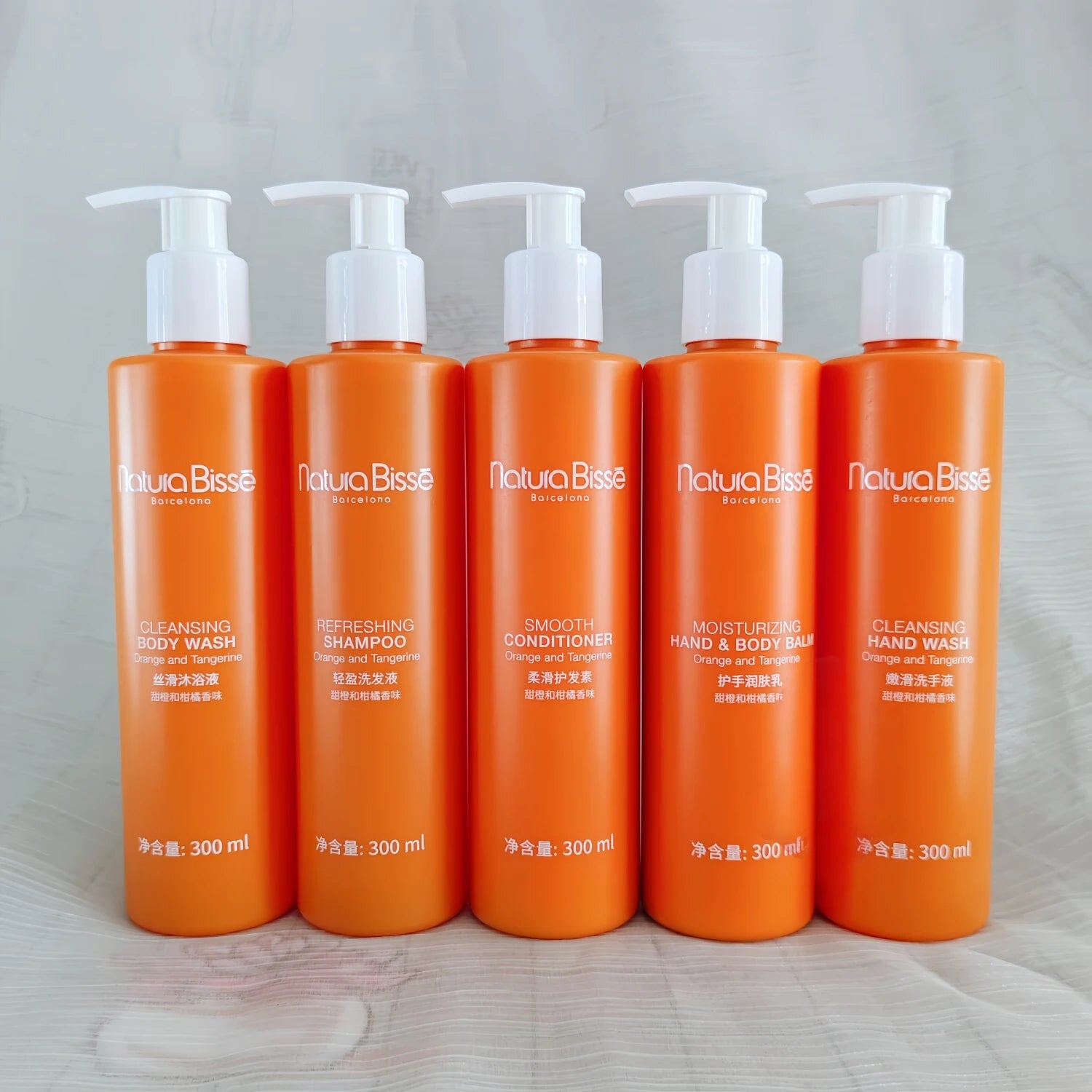 Natura Bisse Shampoo or Shower Gel or Conditioner or Body Lotion or Hand Wash Orange Scent 300ML