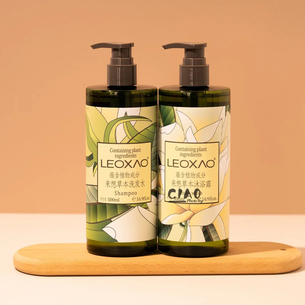 LEOXAO Shampoo & Conditioner & Body Lotion & Shower Gel 500ML