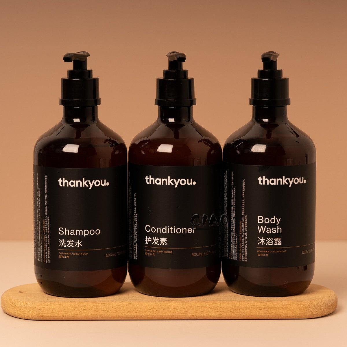 THANK YOU Shampoo & Conditioner & Shower Gel 500ML