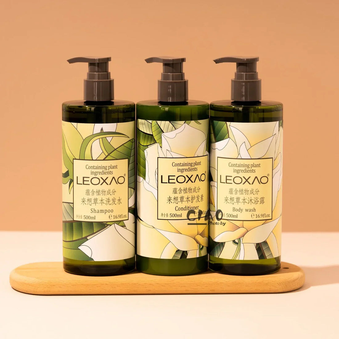 LEOXAO Shampoo & Conditioner & Body Lotion & Shower Gel 500ML