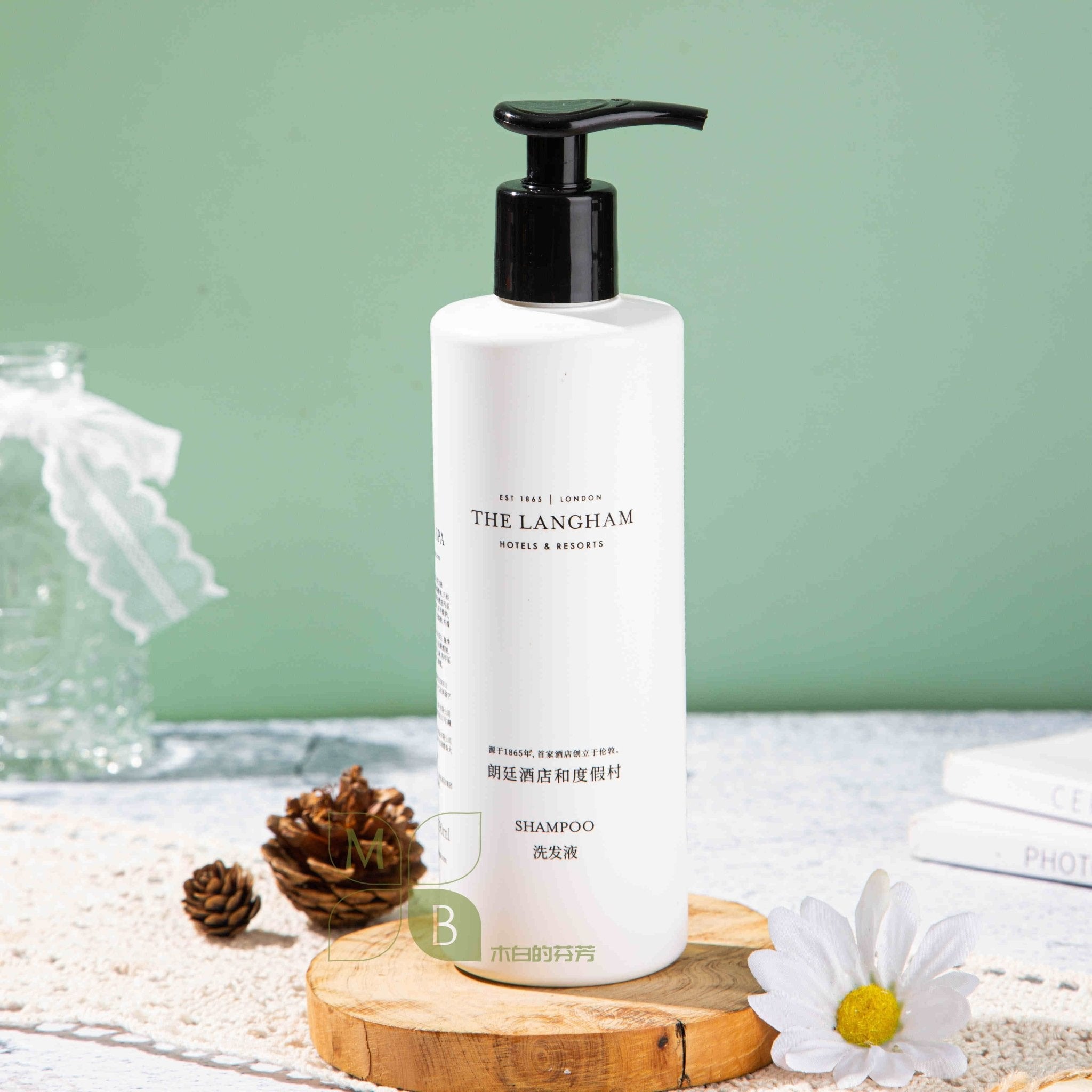 THE LANGHAM body lotion, hotel-shampoo-conditioner