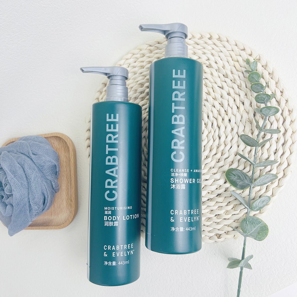 Crabtree and Evelyn body lotion, Hiltion, hotel-shampoo-conditioner