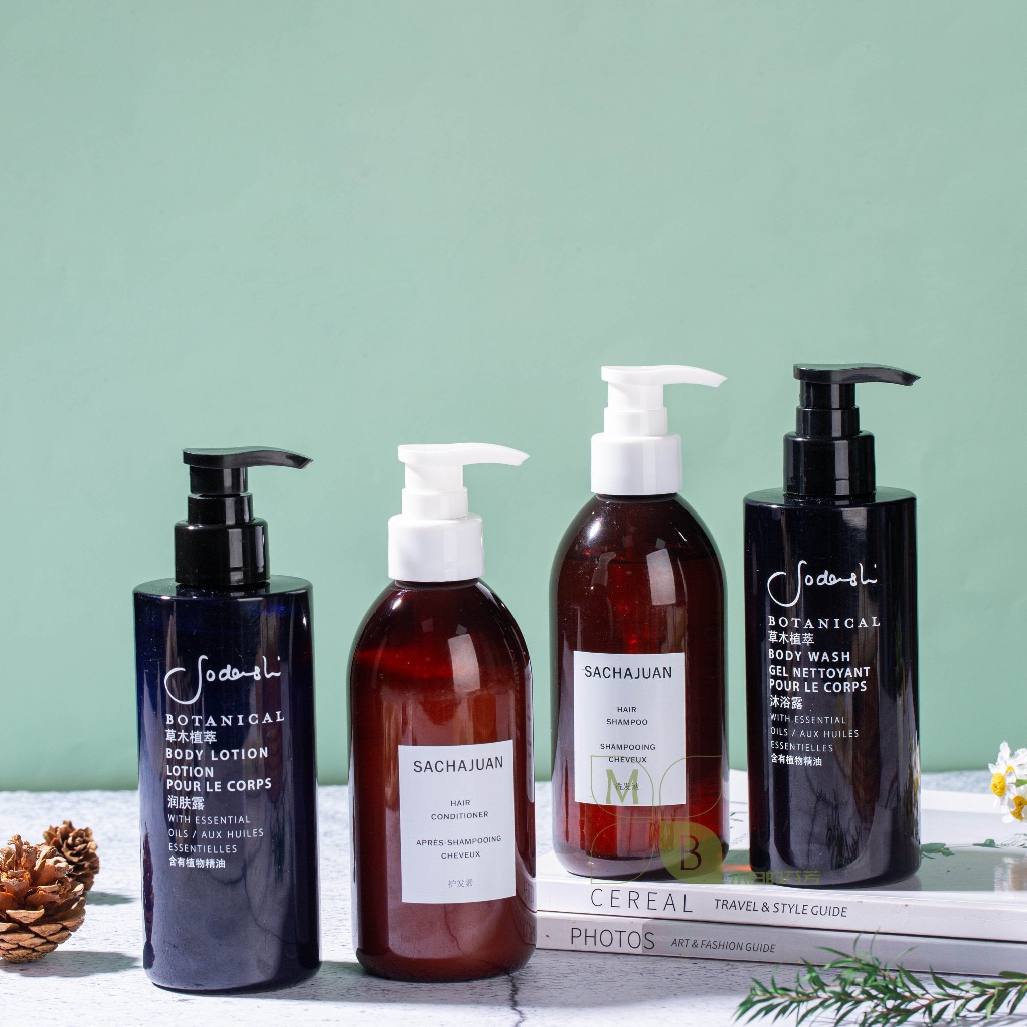SACHAJUAN Shampoo &amp;amp; Gel de Banho &amp;amp; Condicionador &amp;amp; Loção Corporal 300ML 