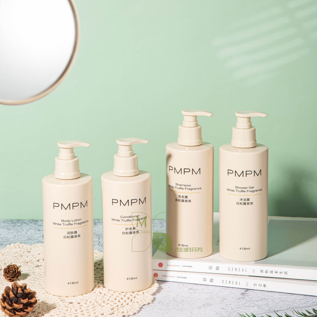 Shampoo e gel de banho e condicionador de hotel e loção corporal 418ML PMPM 