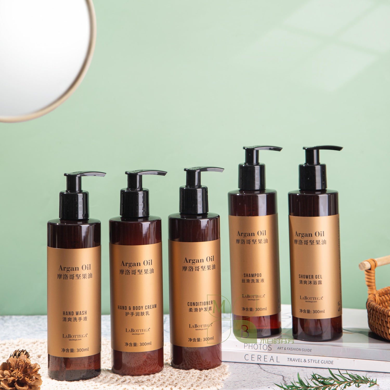 Andaz Shenzhen Bay Shampoo &amp; Conditioner &amp; Shower Gel &amp; Hand Body Cream &amp; Hand Wash 300ML LABOTTEGA