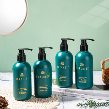 Crowne Plaza Hotel Shampoo &amp; Gel de Banho &amp; Condicionador &amp; oção Corporal 300ML BORGHESE 