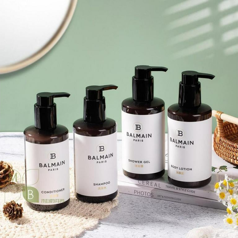 Grand Hyatt Hotel Shampoo e Condicionador e Gel de Banho e Loção Corporal 300ml BALMAIN 