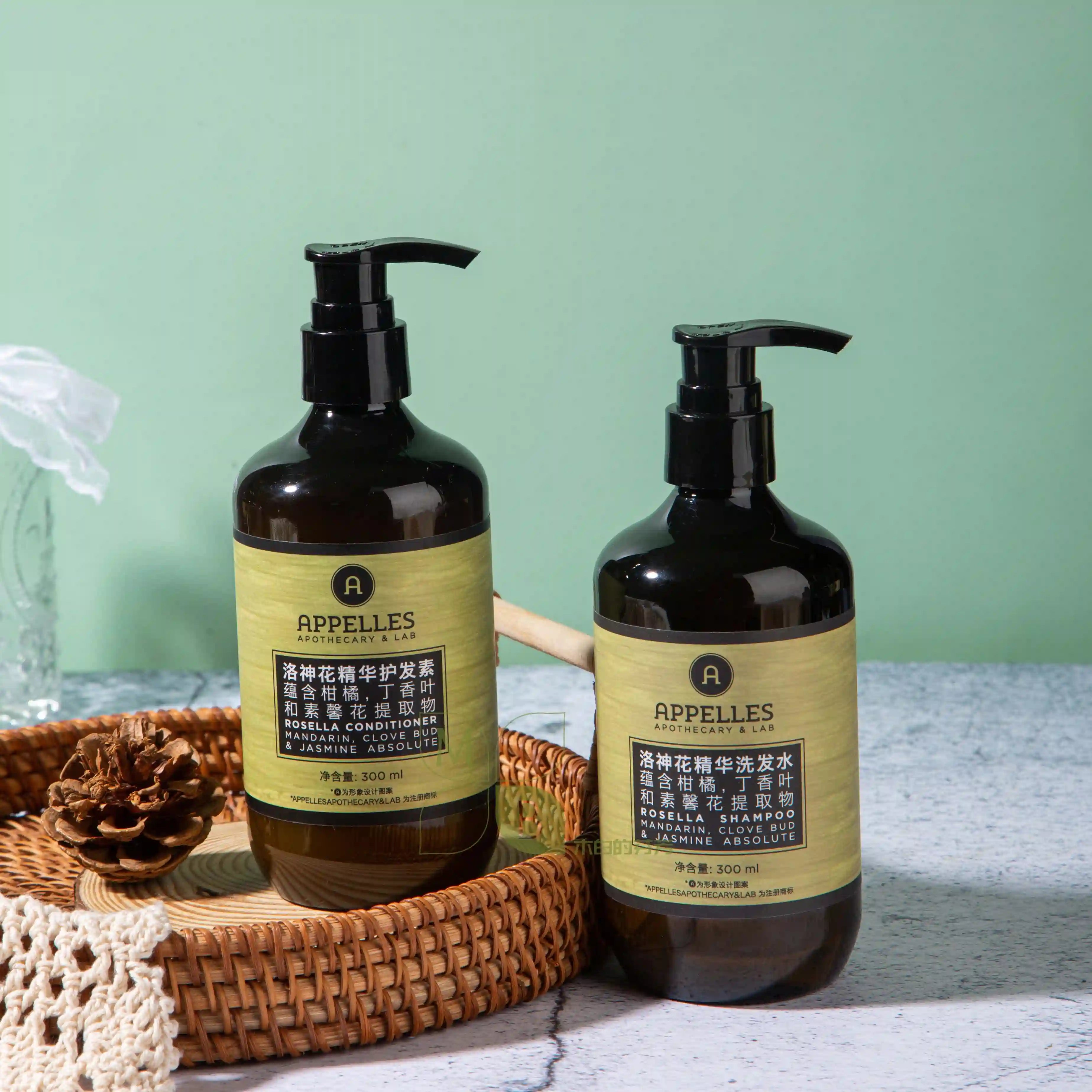 Langham Hotel Shampoo &amp; Conditioner &amp; Body Lotion &amp; Shower Gel Roselle 300ML | APPELLES