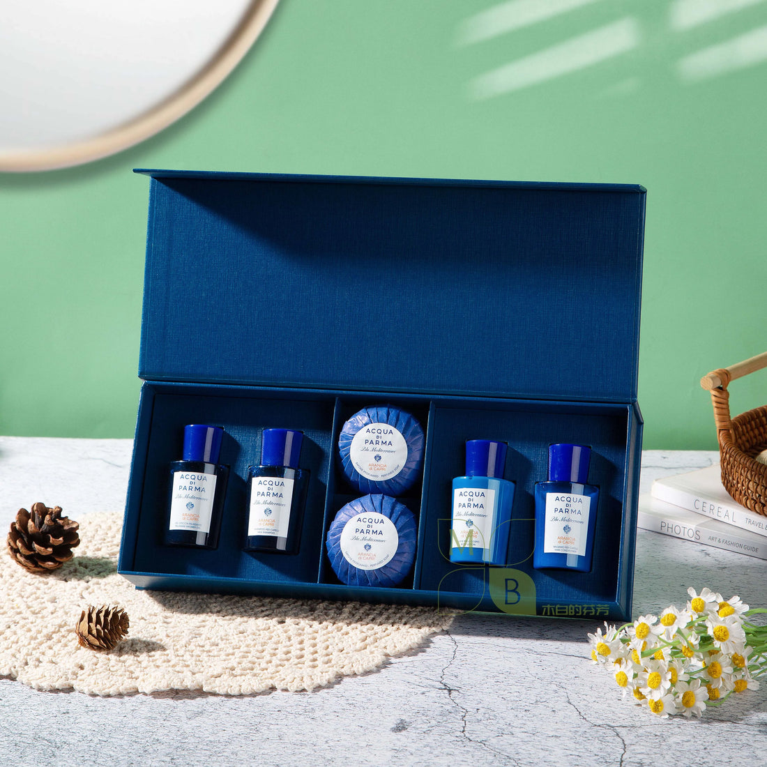 Acqua Di Parma Hair &amp; Body Set Blu Mediterraneo (40ML Each)