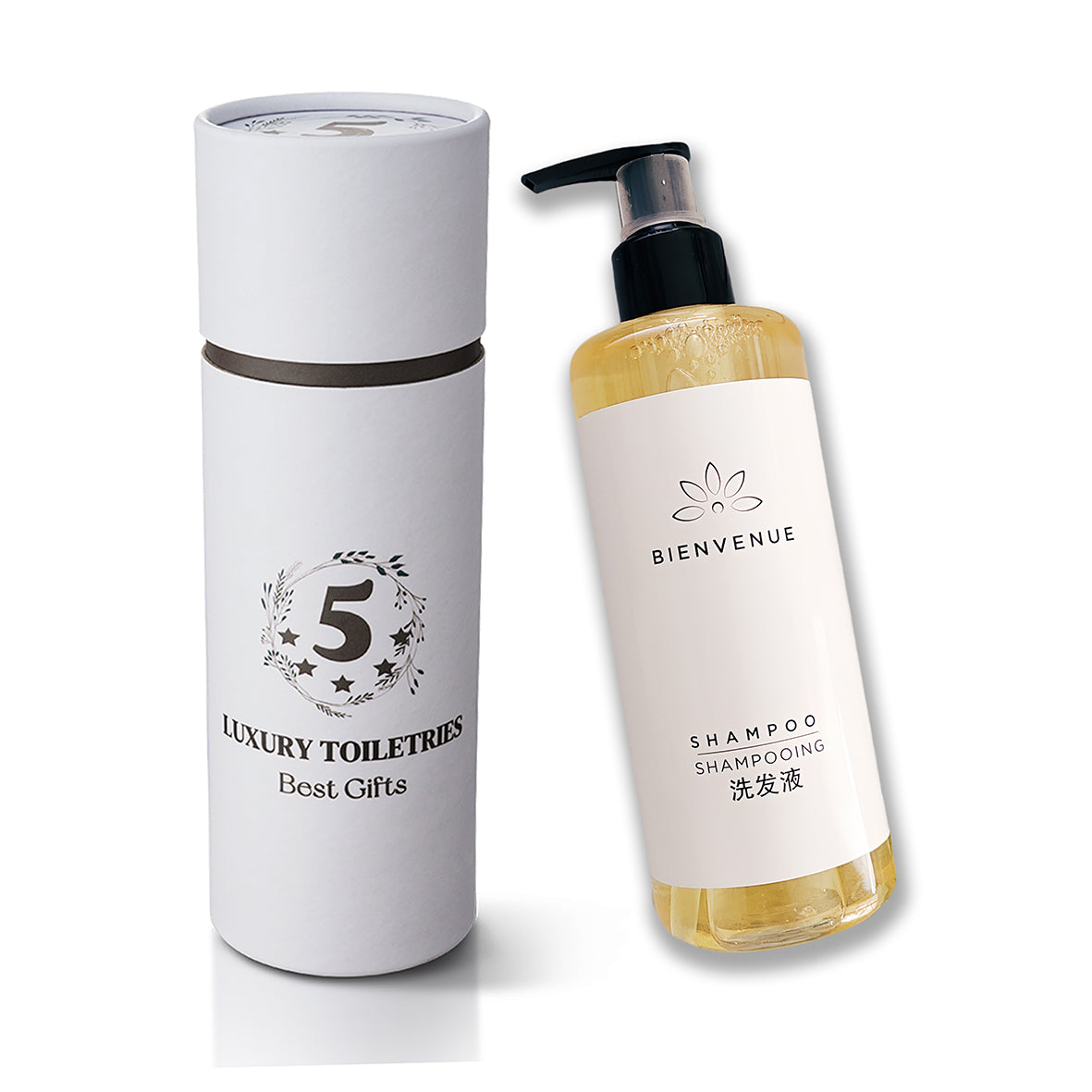 Meipeng Luxury Hotel Shampoo &amp; Conditioner &amp; Shower Gel &amp; Body Lotion 300ML BIENVENUE