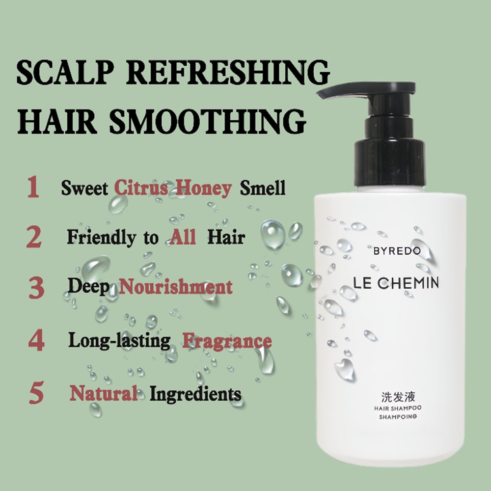 BYREDO body lotion, hotel-shampoo-conditioner, LE CHEMIN