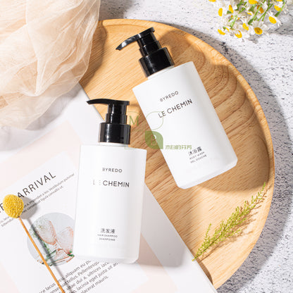 BYREDO body lotion, hotel-shampoo-conditioner, LE CHEMIN