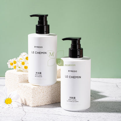 BYREDO body lotion, hotel-shampoo-conditioner, LE CHEMIN