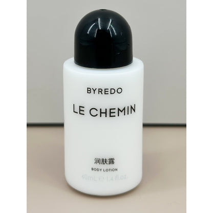BYREDO body lotion, hotel-shampoo-conditioner, LE CHEMIN