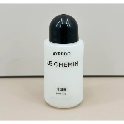 BYREDO body lotion, hotel-shampoo-conditioner, LE CHEMIN
