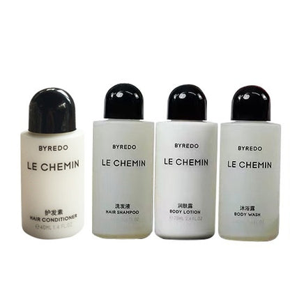 BYREDO body lotion, hotel-shampoo-conditioner, LE CHEMIN