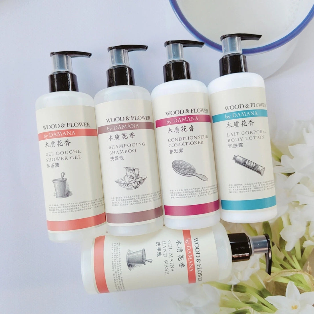 DAMANA Shampoo, Duschgel, Conditioner, Body Lotion oder Handseife 300ML