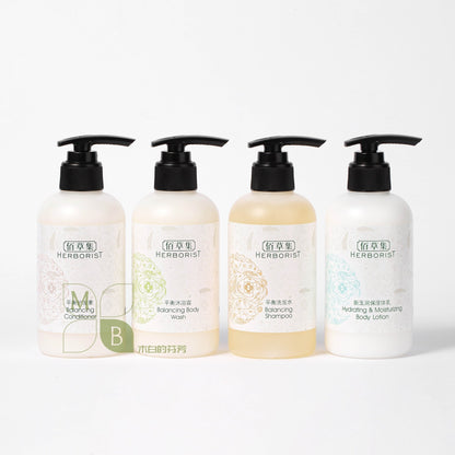 HERBORIST Shampoo &amp; Gel de Banho &amp; Condicionador &amp; Loção Corporal 240ML 