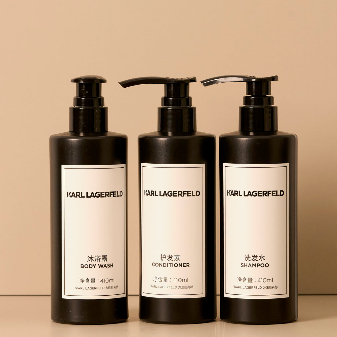 KARL LAGERFELD Shampoo &amp; Conditioner &amp; Shower Gel &amp; Hand Wash 410ML