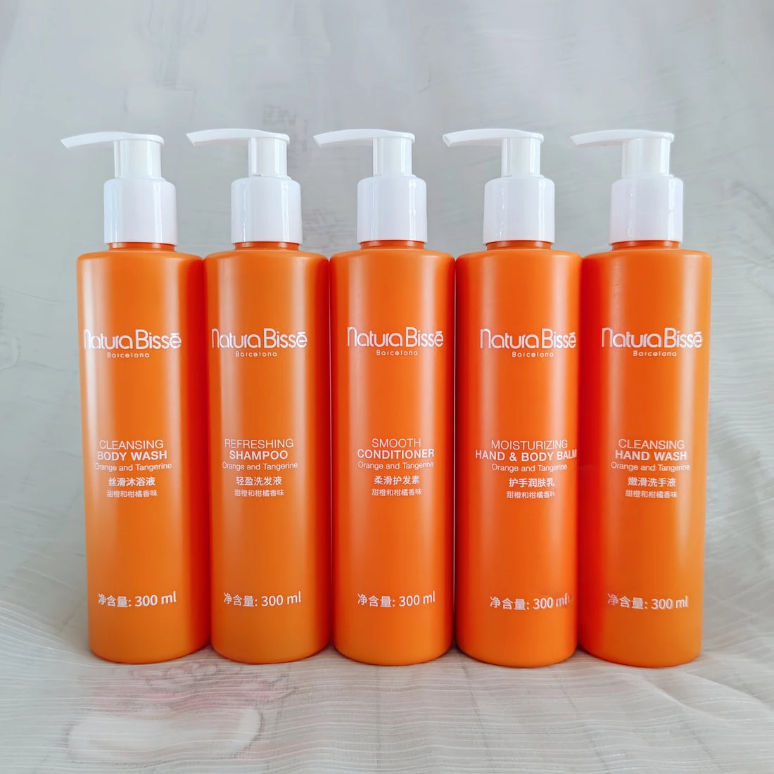 Natura Bisse Shampoo or Shower Gel or Conditioner or Body Lotion or Hand Wash Orange Scent 300ML