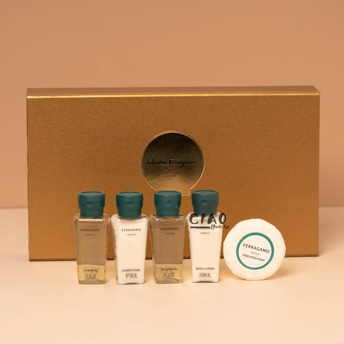 FERRAGAMO Shampoo & Conditioner & Body Lotion & Shower Gel & Soap 33ML