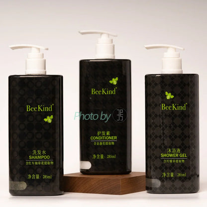 BEEKIND Shampoo &amp; Conditioner &amp; Shower Gel 285ML