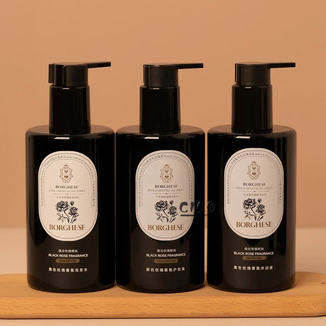 BORGHESE Shampoo &amp; Conditioner &amp; Body Lotion &amp; Shower Gel 300ML