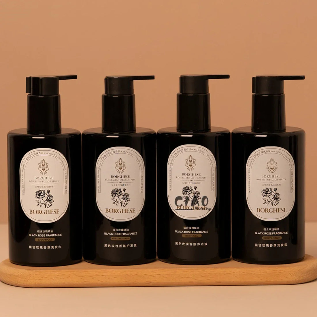 BORGHESE Shampoo &amp; Conditioner &amp; Body Lotion &amp; Shower Gel 300ML