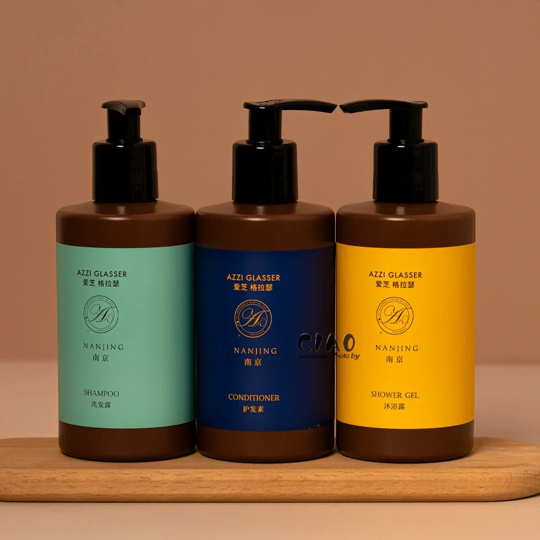 AZZI GLASSER Shampoo &amp; Conditioner &amp; Body Lotion &amp; Shower Gel 300ML