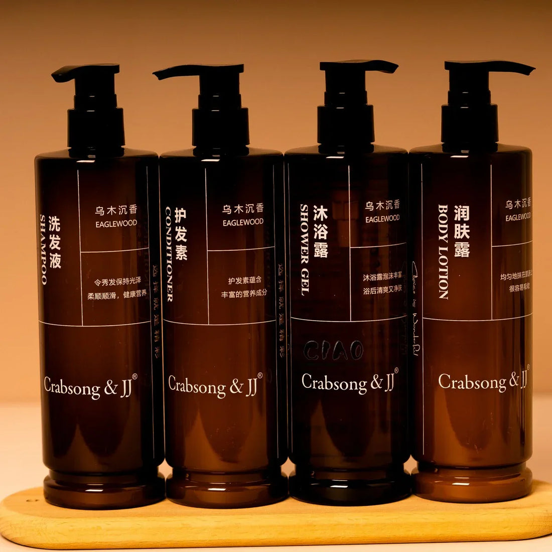 CRABSONG & JJ Shampoo & Conditioner & Body Lotion & Shower Gel 400ML