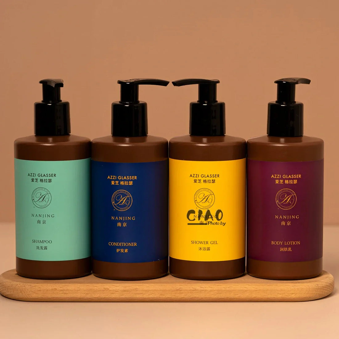 AZZI GLASSER Shampoo &amp; Conditioner &amp; Body Lotion &amp; Shower Gel 300ML