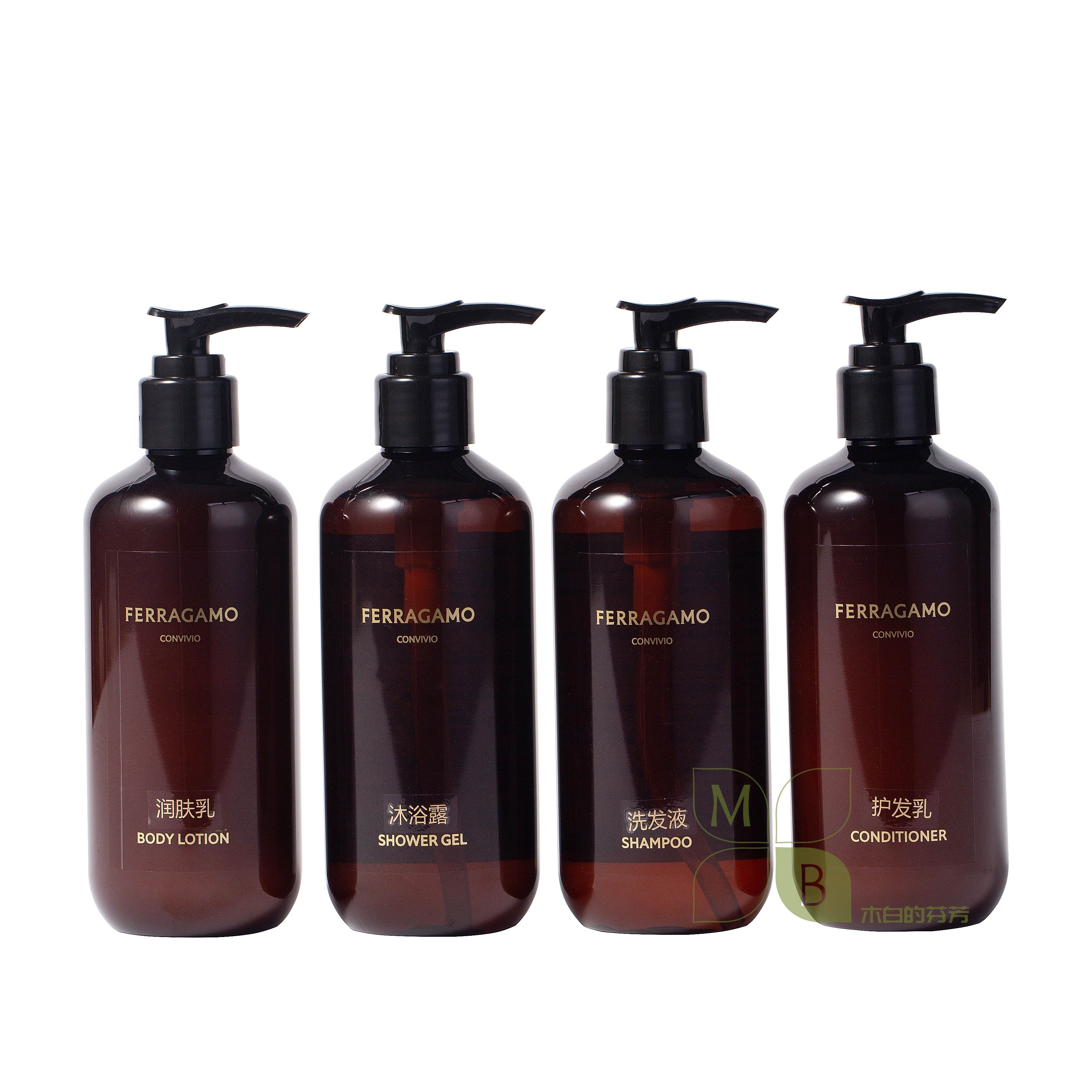 Mövenpick by Accor Shampoo &amp; Shower Gel &amp; Conditioner &amp; Body Lotion 280ML FERRAGAMO