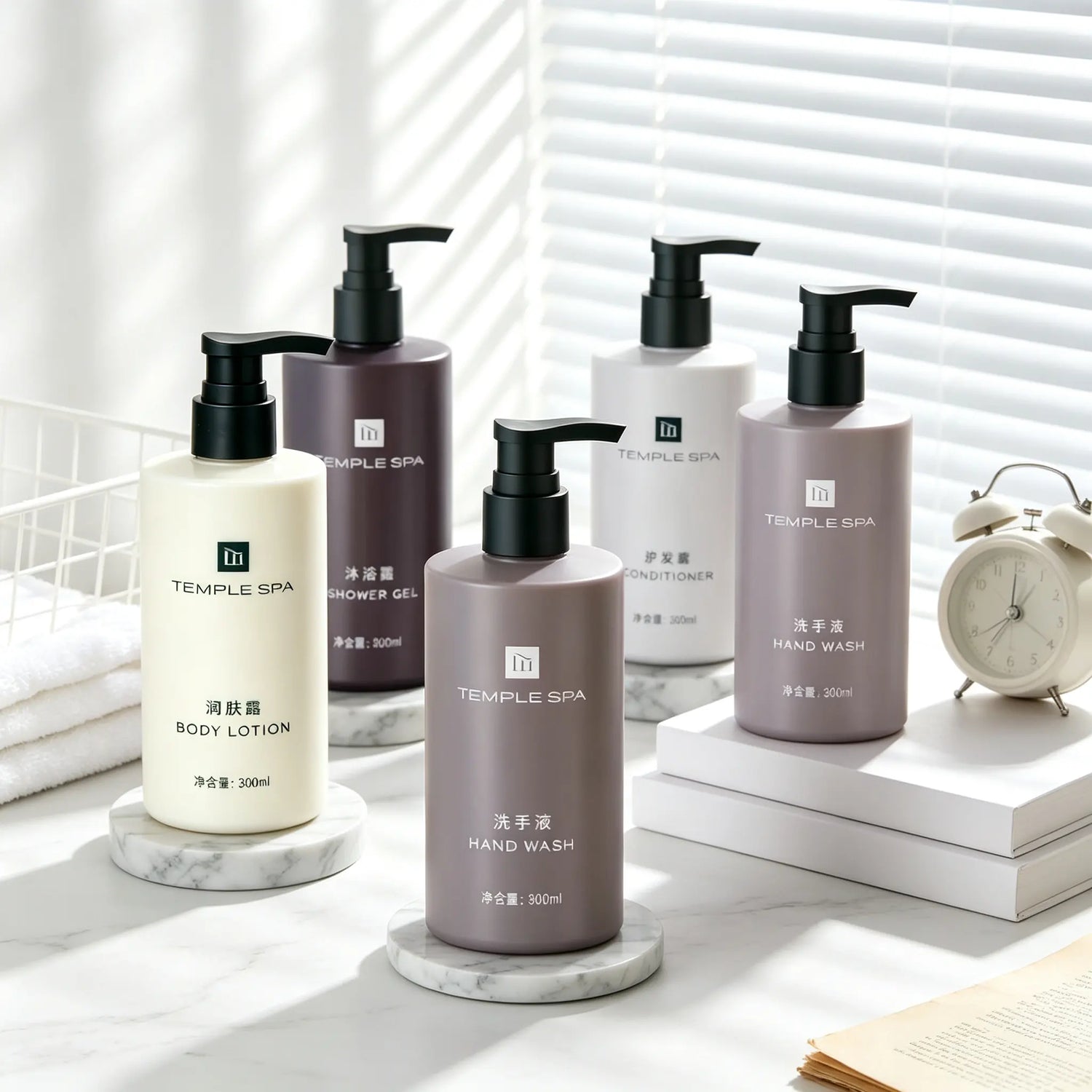 Temple Spa Shampoo or Conditioner or Shower Gel or Body Lotion or Hand Wash 300ML